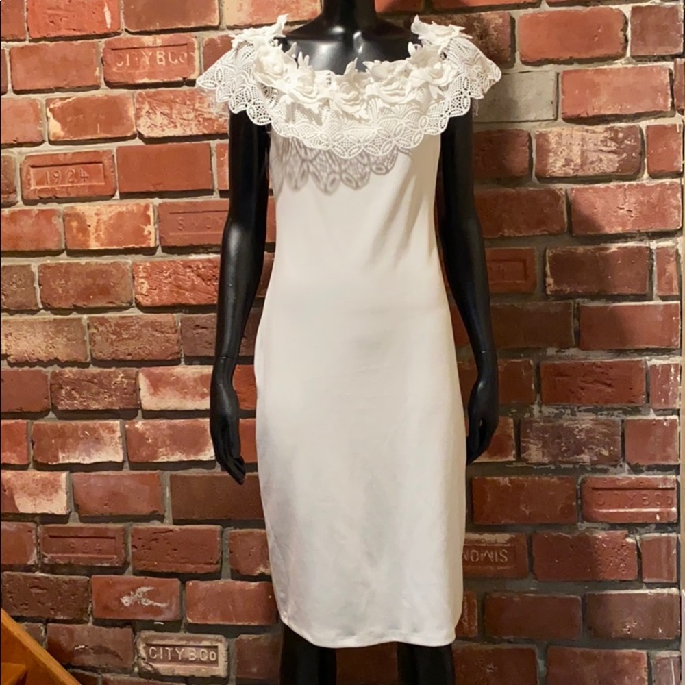 Fashionova All-White Dress